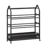 Ball Rack Supplier - Factory Supply 4-layer Rolling Balls Organizer with Hooks