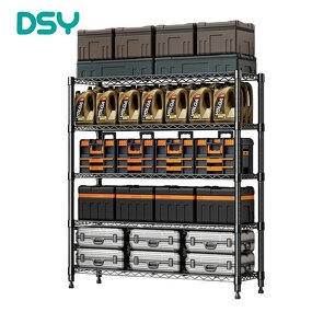 Metal Storage Shelf Manufacturer - 5-Layer Adjustable Chrome Plated Wire