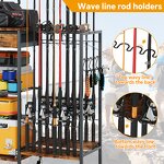 Fishing Rod Holder Supplier - Vintage Three-Layer Heavy Duty with Drawer