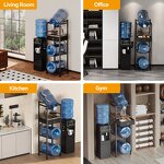 Water Jug Holder Supplier - 5-Gallon 3-Tier Standing Type Metal Detachable Dispenser