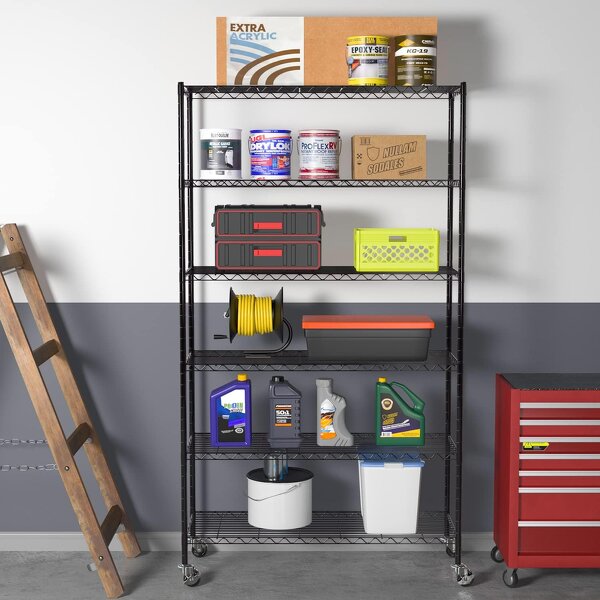 Shelving Unit Supplier - 6 Tier Stainless Steel Non-Folding Storage