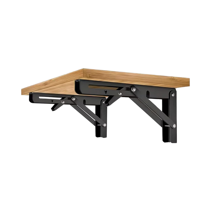 Folding Shelf Bracket Manufacturer - Wood Modern 12 Inch Wall Mounted Collapsible