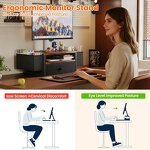 Computer Monitor Stand Factory - Modern School Desk Organizers 3-Tier Fabric Drawer