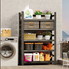 Storage Rack Supplier - 5 Layer Iron Heavy Shelving Fences Units