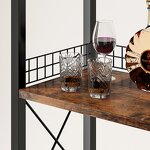 Bar Cabinet Supplier - Wine Rack Freestanding Floor for Liquor and Glasses