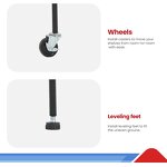 Shelving Unit Supplier - 6 Tier Stainless Steel Non-Folding Storage