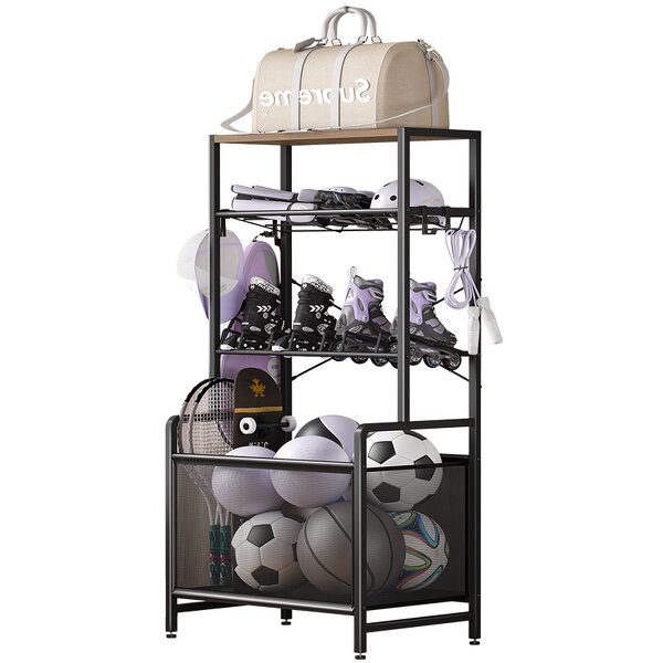 Children's Sports Equipment Rack Manufacturer - Carbon Steel & PB Board Roller Skate Rack