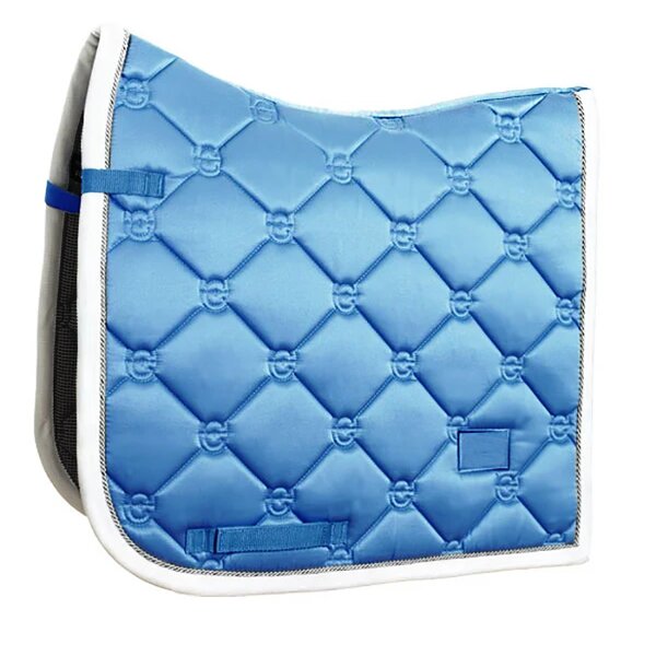 English Saddle Pad Manufacturer - OEM/ODM Custom Satin Fabric Dressage Blue