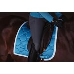 English Saddle Pad Manufacturer - OEM/ODM Custom Satin Fabric Dressage Blue