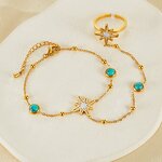 Turquoise Bracelet Manufacturer - OEM/ODM Custom Stainless Steel 18k Gold
