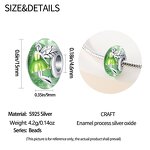 Silver Charm Bead Manufacturer - OEM/ODM Custom S925 Sterling Silver Moonlight