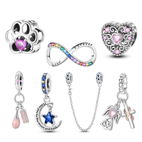 Animal Charm Manufacturer - OEM/ODM Custom 925 Sterling Silver Star Moon