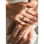 Colorful Ring Manufacturer - OEM/ODM Custom 925 Sterling Silver Shiny Matching