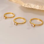 Engagement Ring Manufacturer - OEM/ODM Custom Stainless Steel 18K Gold