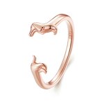 Dachshund Ring Manufacturer - OEM/ODM Custom 925 Sterling Silver Puppy
