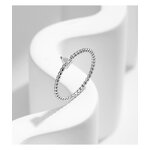 Heart Geometry Ring Manufacturer - OEM/ODM Custom 925 Silver Shiny Moissanite