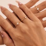 Engagement Ring Manufacturer - OEM/ODM Custom Stainless Steel 18K Gold