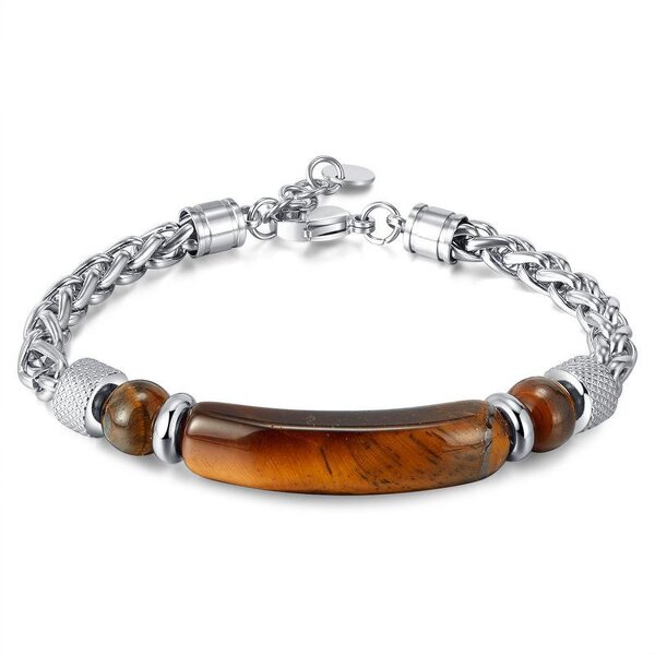 Men's Vintage Bracelet Manufacturer - OEM/ODM Custom Agate Titanium Steel