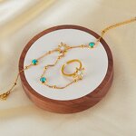 Turquoise Bracelet Manufacturer - OEM/ODM Custom Stainless Steel 18k Gold