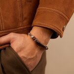 Men's Vintage Bracelet Manufacturer - OEM/ODM Custom Agate Titanium Steel