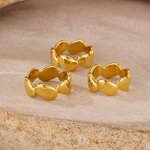 Vintage Ring Manufacturer - OEM/ODM Custom Gold Flower Stainless Steel