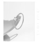 Heart Geometry Ring Manufacturer - OEM/ODM Custom 925 Silver Shiny Moissanite