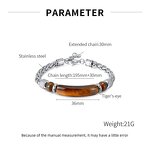 Men's Vintage Bracelet Manufacturer - OEM/ODM Custom Agate Titanium Steel