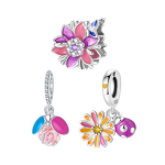 Luminous Charm Bead Manufacturer - OEM/ODM Custom S925 Silver Firefly Butterfly