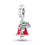 Christmas Bell Charm Manufacturer - OEM/ODM Custom 925 Silver Colored Enamel