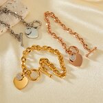 Charm Bracelet Manufacturer - OEM/ODM Custom 18K Gold Plated Toggle