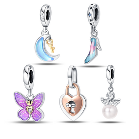 Angel Wing Charm Manufacturer - OEM/ODM Custom S925 Sterling Silver Dangle