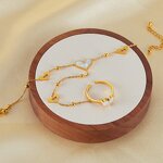 Mother Shell Bracelet Manufacturer - OEM/ODM Custom 18K Gold Plated Heart