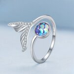 Fishtail Heart Ring Manufacturer - OEM/ODM Custom S925 Silver Fantasy Smart