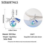Travel Bag Charm Manufacturer - OEM/ODM Custom 925 Sterling Silver Zircon Heart