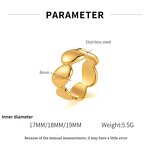 Vintage Ring Manufacturer - OEM/ODM Custom Gold Flower Stainless Steel