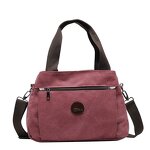 Shoulder Bag Factory - Vintage Canvas Multiple Pocket Large Capacity Mommy Bag