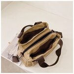Shoulder Bag Factory - Vintage Canvas Multiple Pocket Large Capacity Mommy Bag