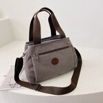 Shoulder Bag Factory - Vintage Canvas Multiple Pocket Large Capacity Mommy Bag