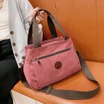 Shoulder Bag Factory - Vintage Canvas Multiple Pocket Large Capacity Mommy Bag