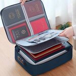 Document Organizer Supplier - Custom Oxford Waterproof Travel Storage Bag with Lock