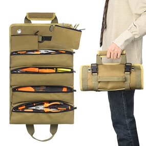 Tool Roll Bag Manufacturer - Large Capacity Canvas Heavy Duty Storage Solution