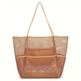 Beach Tote Bag Supplier - Double Layer Mesh Water Resistant Swim Organizer