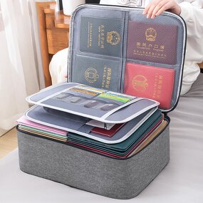 Document Organizer Supplier - Custom Oxford Waterproof Travel Storage Bag with Lock