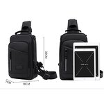 Messenger Bag Manufacturer - Large Capacity USB Casual Chest Shoulder Bag