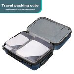 Packing Cubes Set Manufacturer - 4pcs Nylon Visible Compression Travel Organizer