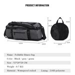 Gym Bag Manufacturer - Foldable with Shoe Compartment Travel Duffel Bag