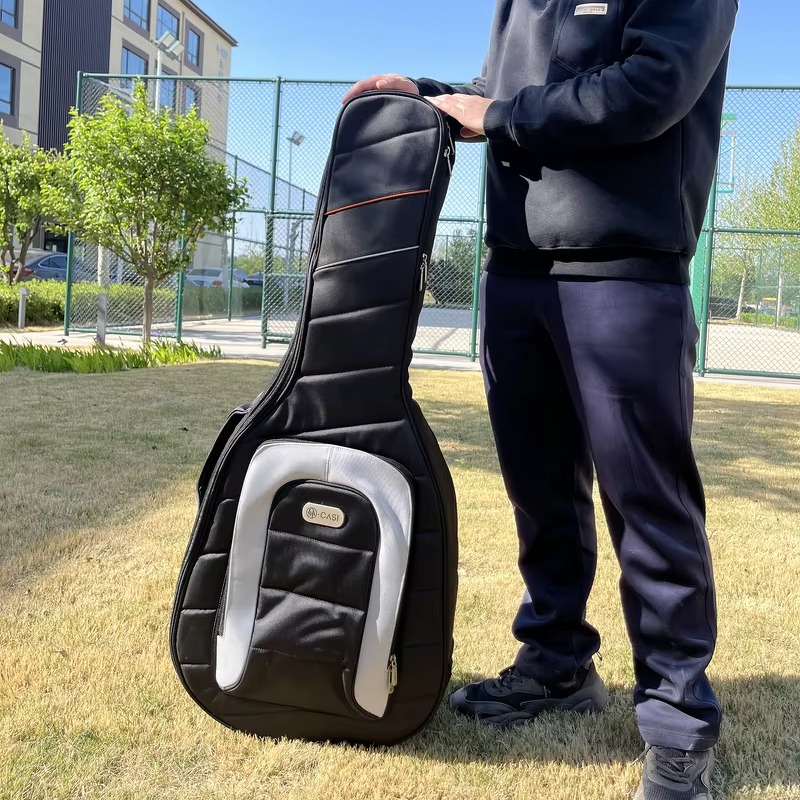 Guitar Bag Manufacturer - OEM 25mm Velvet Padded Acoustic Bass Guitar Bag