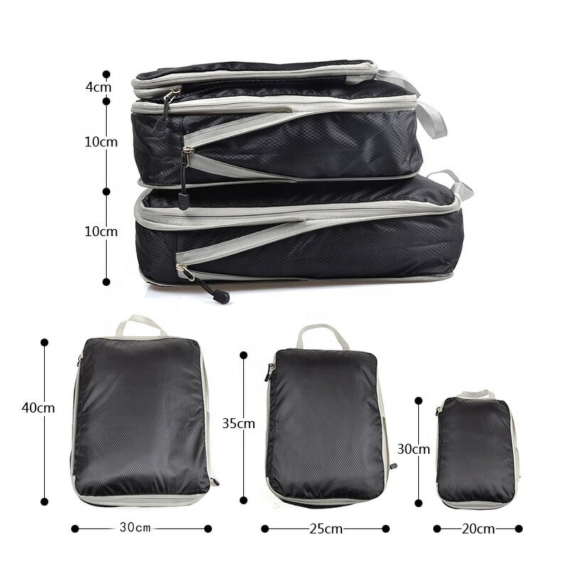 Packing Cubes Manufacturer - Custom Nylon Travel Luggage Organizer Bag Set