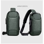 Messenger Bag Factory - Anti-Theft Waterproof Large Capacity Chest Sling Bag