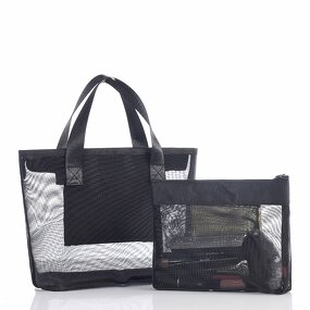 Mesh Tote Bag Factory - Large Capacity Nylon Portable Travel Organizer Set